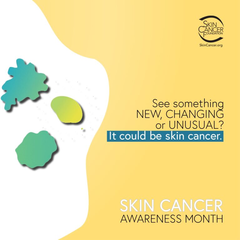 May is Melanoma and Skin Cancer Awareness Month