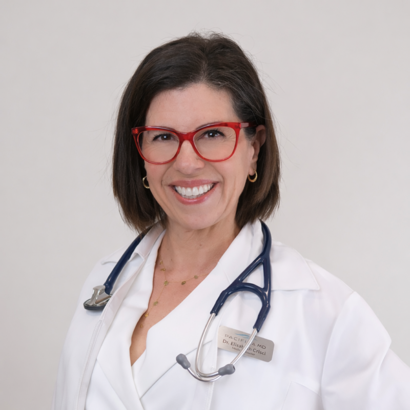 Dr. Elisabeth Crisci, BC College of Physicians and Surgeons certified. Dr. Crisci is a Medical Doctor with a special interest in women's health and menopause issues. 